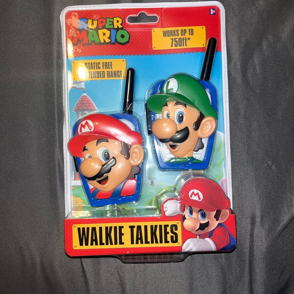 New Unopened Super Mario Walkie Talkies